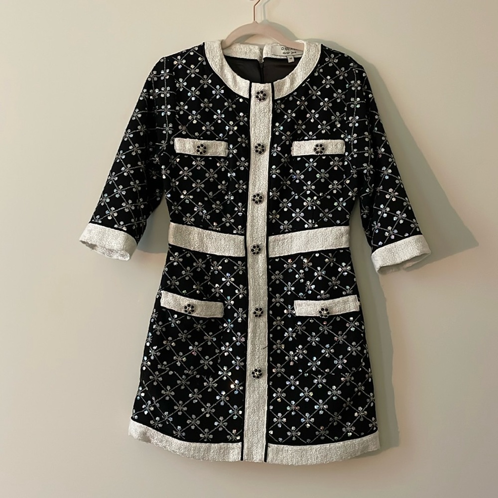 DREAM Sister Jane Charleston Tweed Mini Dress
